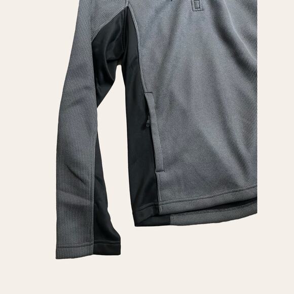 Spyder Men’s Half Zip Hooded Pullover Jacket in Polar Gray Black Size M - Picture 4 of 8